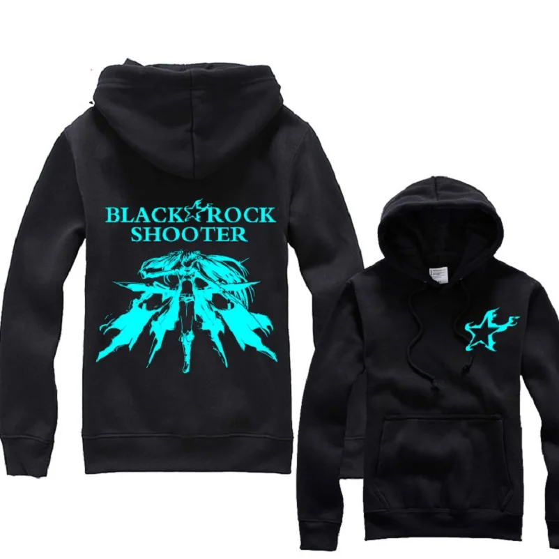 BLACK ROCK SHOOTER Clothing Sweatshirt light Cosplay Hoodie jacket coat photo