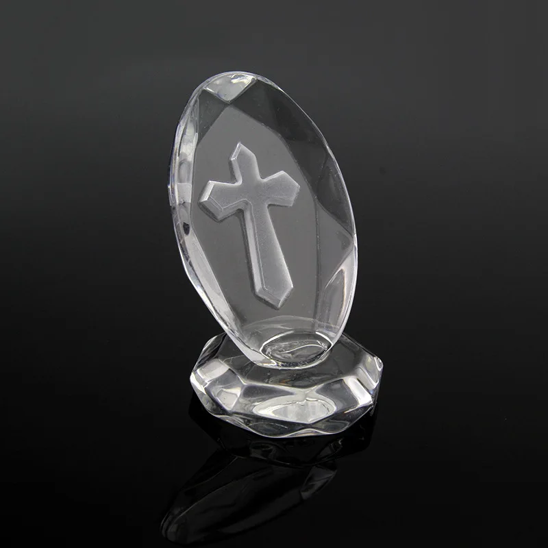 Elegant Crystal Cross Standing Favors With Gift Box Crystal Wedding Favors Party Supplies LX1619