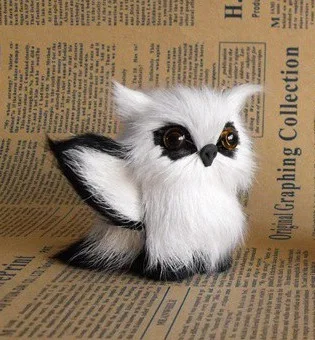 

simulation owl mini 6x8cm toy model polyethylene& fur white owl with wings, handicraft, prop,home Decoration xmas gift b3528