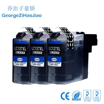 

127XL 3BK LC-127 LC 127 127BK LC127XL LC125XL Compatible Ink Cartridges For Brother MFCJ4510DW MFCJ4610DW MFCJ4710DW MFC-J4410DW