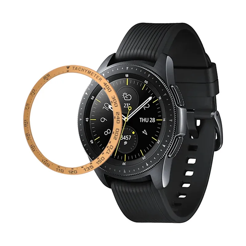 Gear S3 Frontier для samsung Galaxy Watch 46 мм 42 мм, чехол, защитное Спортивное металлическое кольцо, клеящееся, аксессуары для часов