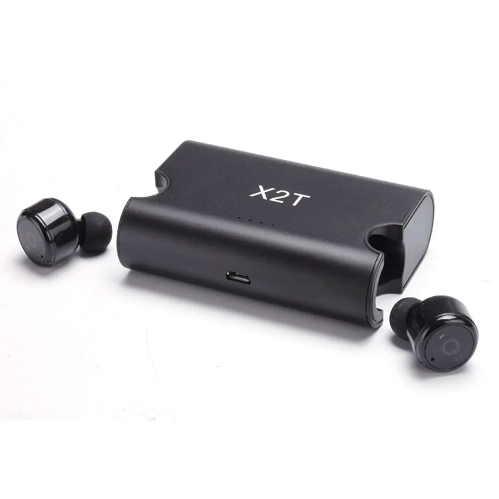 

GIEFTU True Wireless Earbuds Twins X2T Bluetooth CSR4.2 Earphone Stereo with Magnetic Charger Box Case for Mobile phone