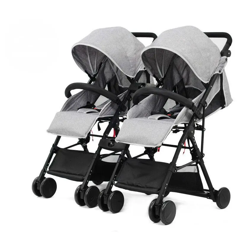 

2018 new style twins Baby stroller ultra-light portable high landscape folding newborn trolley Multiple Infants baby strollers