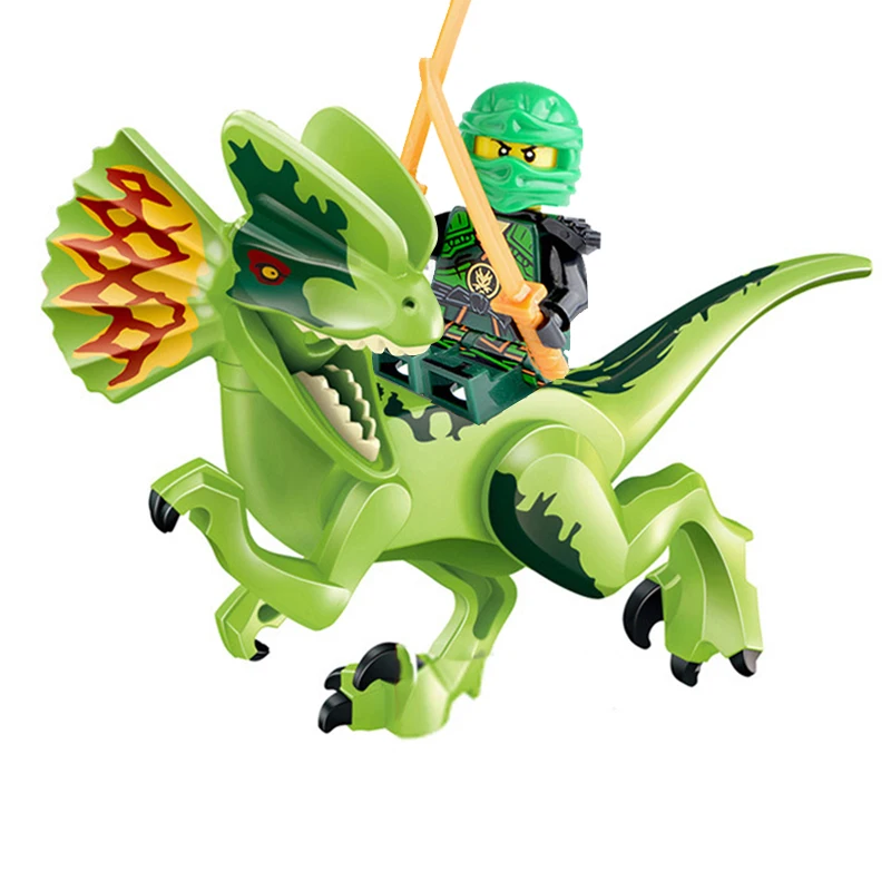 Legoings Jurassic Dinosaurs Guguetes Compatible Legoing World Park Dinosaur Raptor Protection zone Building Blocks Set Kids Toys