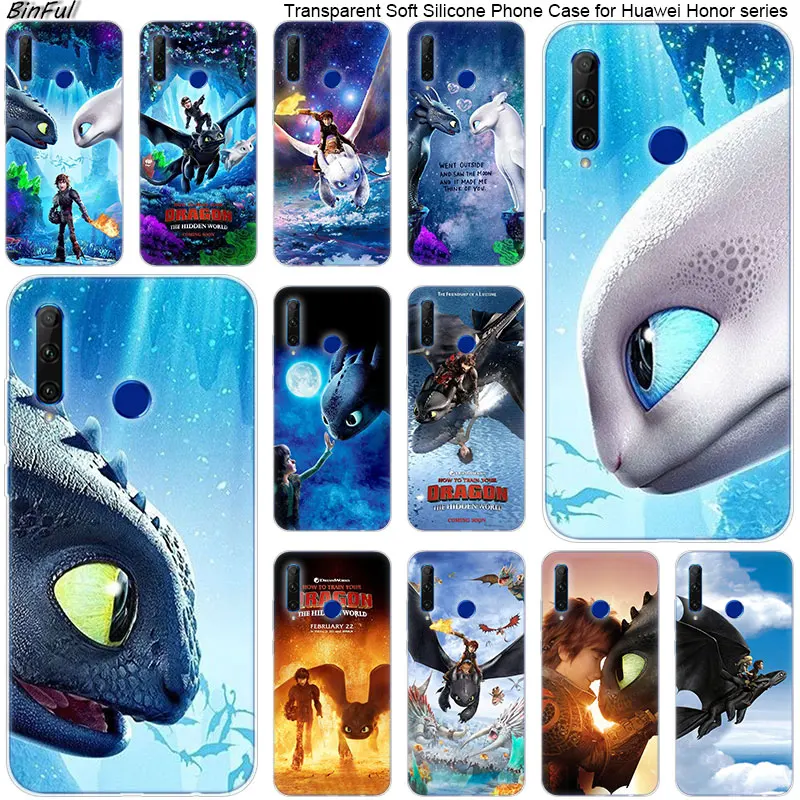 

Hot How to Train your Dragon Soft Silicone Phone Case for Huawei Honor 20 20i 10 9 8 Lite 8X 8C 8A 8S 7S 7A Pro View 20 Fashion