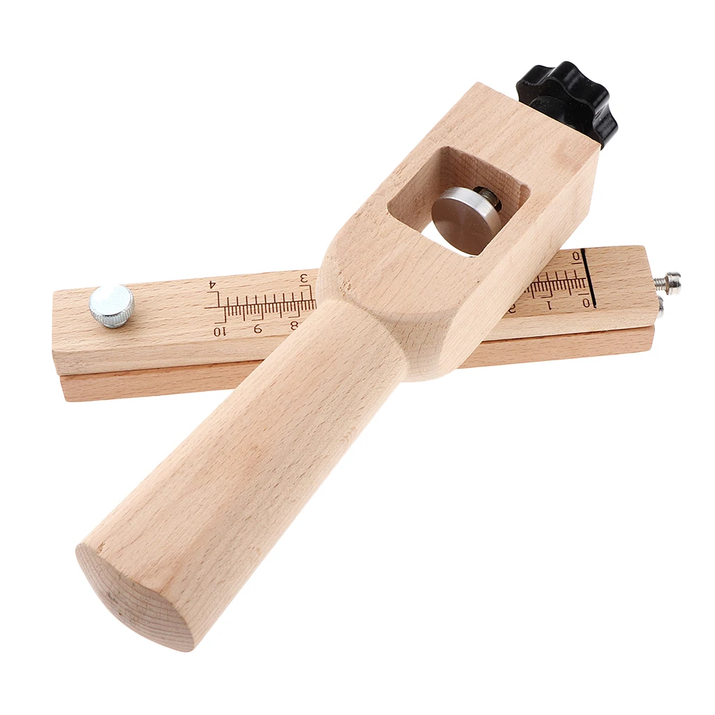 Adjustable Belt Leather Cutter Strap Craft Cutting Tool Unfinished Wood Handle