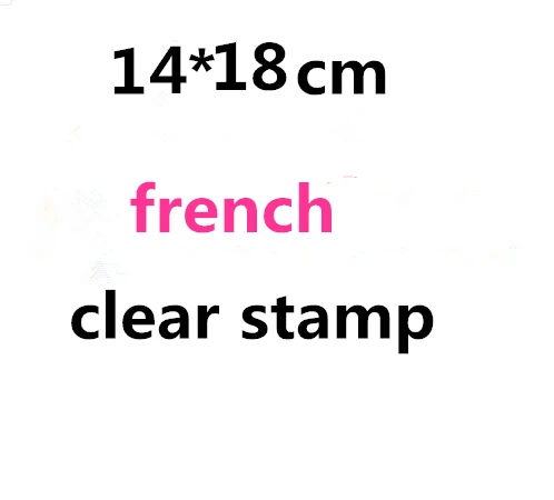 

French stamp Clear Stamp for Scrapbooking Transparent Silicone Rubber DIY Photo Album Decor A243