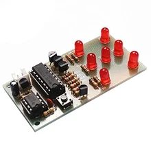 BMDT-Electronic Dice NE555 CD4017 DIY Kit 5mm Red LEDs 4.5-5V ICSK057A Electronic Fun Kit
