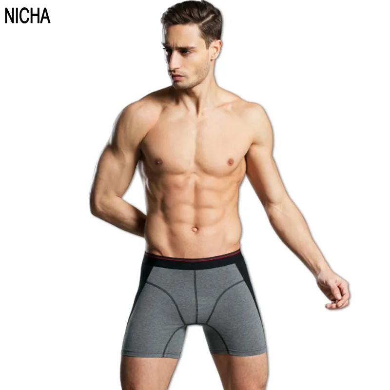 combed cotton sexy slim men boxers extra long underwear top sellingunderwear topunderwear