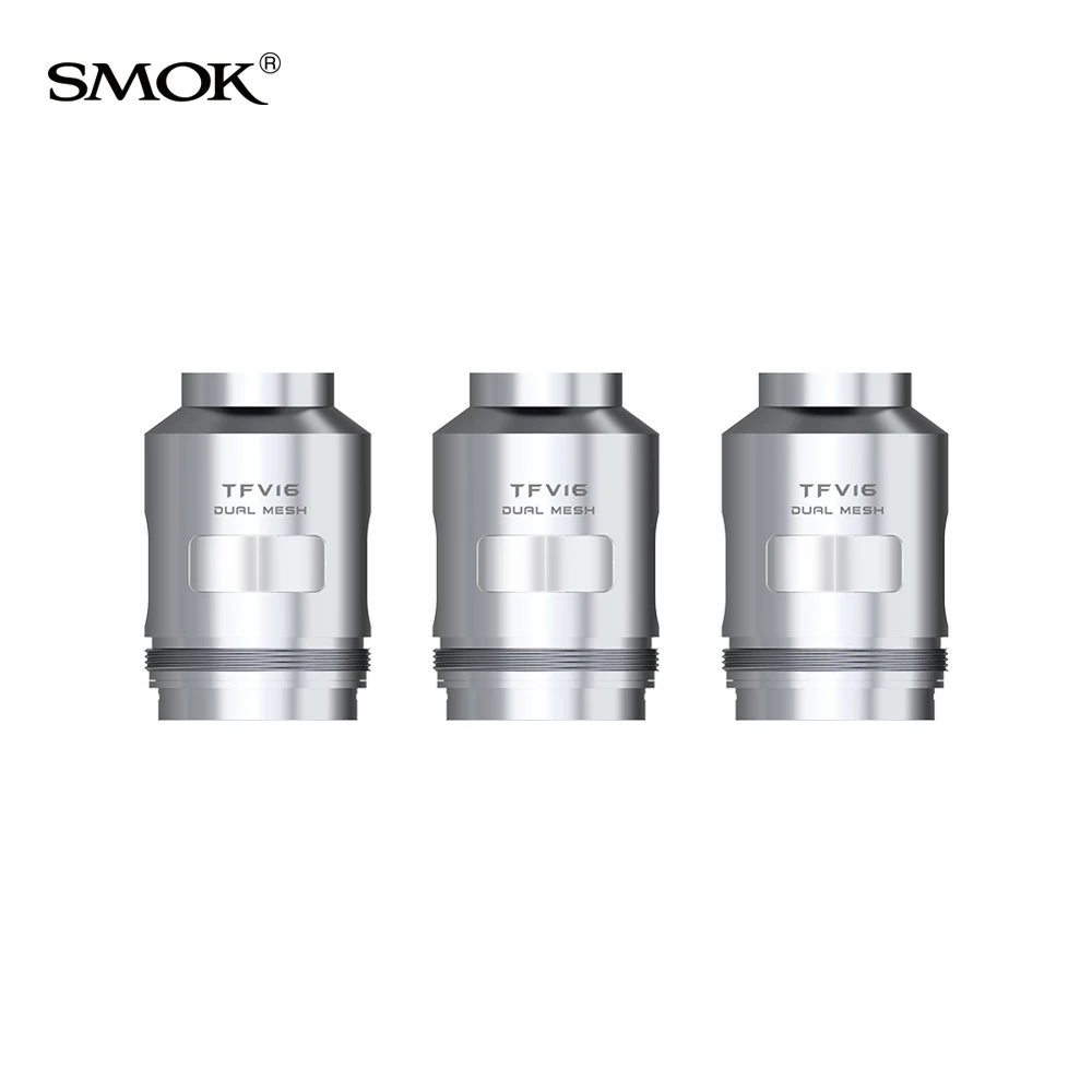 Аутентичная катушка Smok TFV16 0.17ohm TFv16 сетка катушка 0.12ohm Двойная сетка 0.15ohm Тройная сетка для TFV16 танк электронная сигарета ядер