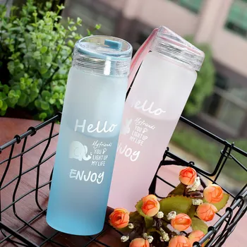 

Hot Sale Cartoon Glass Water Animals Design Bottle Cool Summer Drink Bottle Portable Sport Drinking Sport Bottle for Water 50B