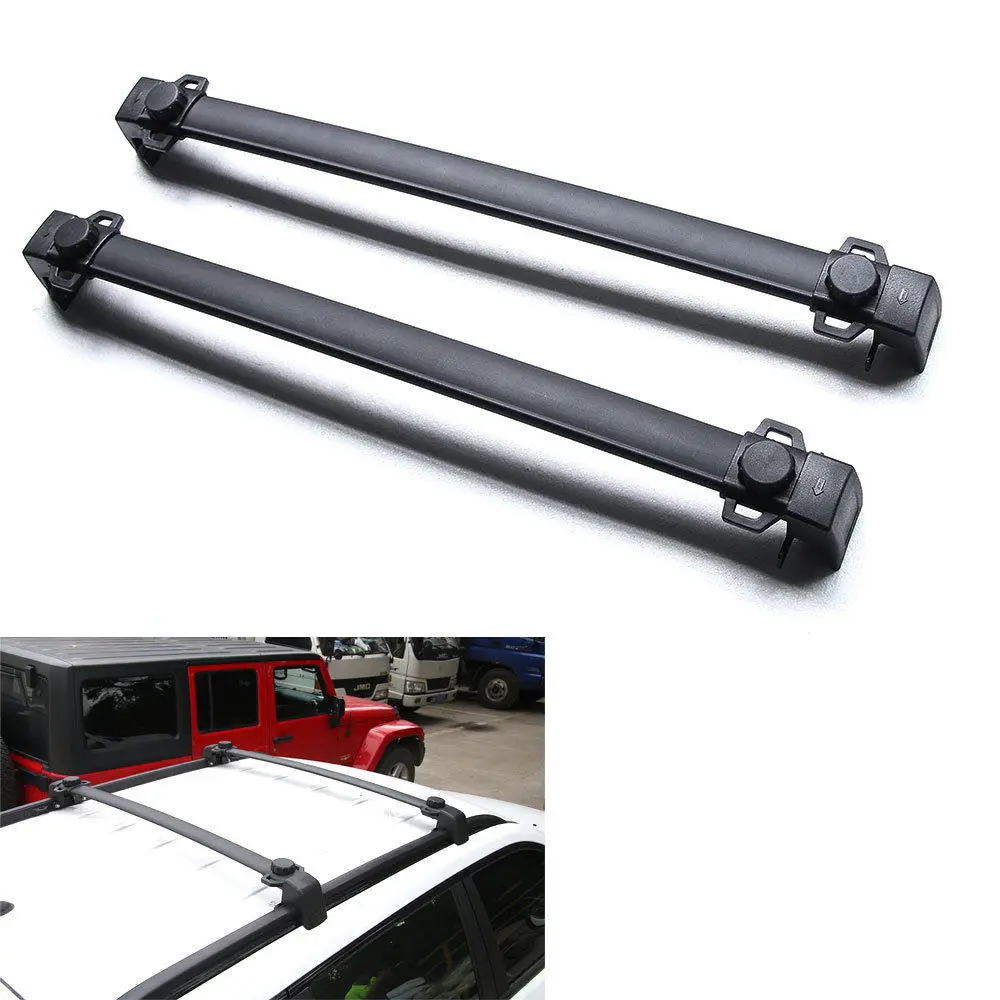 2pcs Car Roof Aluminum Baggage Luggage Rack Crossbar Overhead Fit For Jeep Compass 20172018