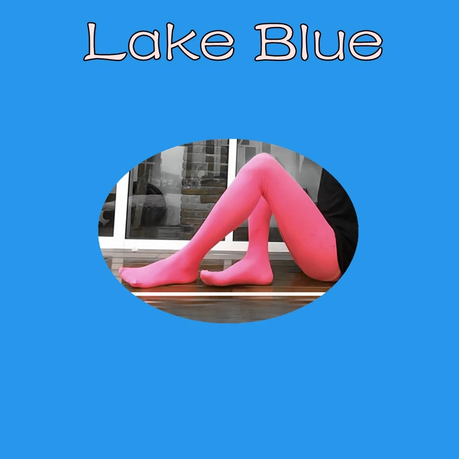 Горячие мужские колготки сексуальные чулки для тела гей велюр 120D колготки многоцветные колготки нейлоновые мужские чулки - Цвет: Lake Blue