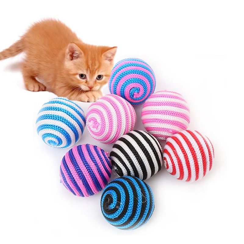 6 шт./партия Pet прочный шар игрушки для решения скуки кошек и щенков упражняющая игрушка с колокольчиками