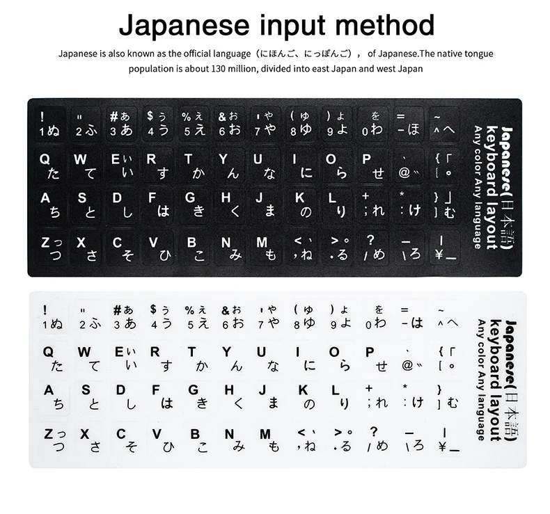 10 шт русский/английский/французский ПК Клавиатура Наклейка ПВХ матовая/глянцевая алфавитная раскладка ноутбук ПК настольная клавиатура наклейка