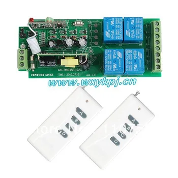

AC85V~250V RF 4 CH Wide Voltage wireless remote control switch learning code wall switches rf long distance wireless switch