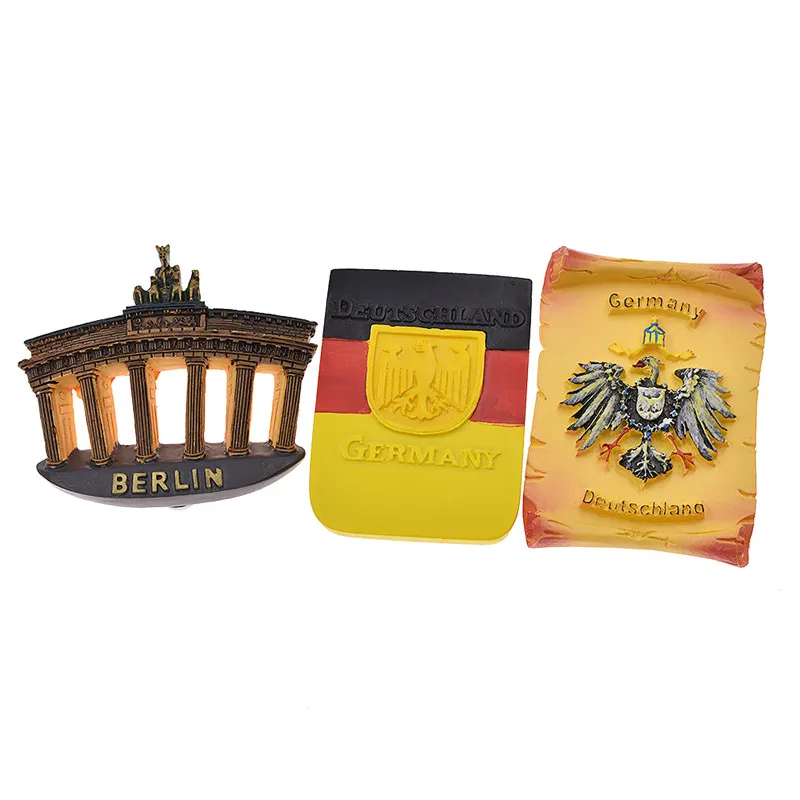 

Lychee German Resin Fridge Magnet Berlin Flag Shape Refrigerator Magnets Wholesale Modern Home Kitchen Decor Gifts