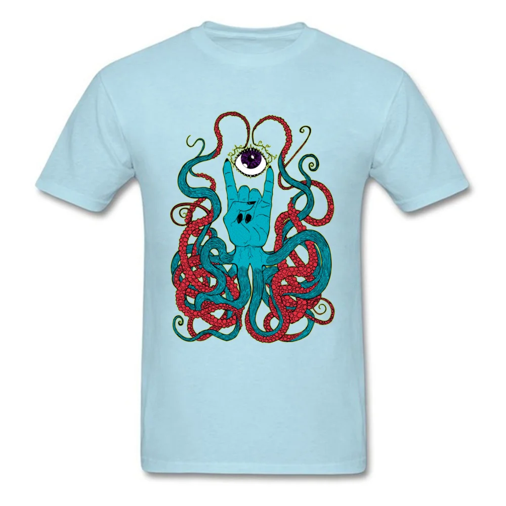 Octo 100% Cotton Tops T Shirt for Men Camisa T Shirt Fitness Tight Classic O-Neck Sweatshirts Short Sleeve Drop Shipping Octo light