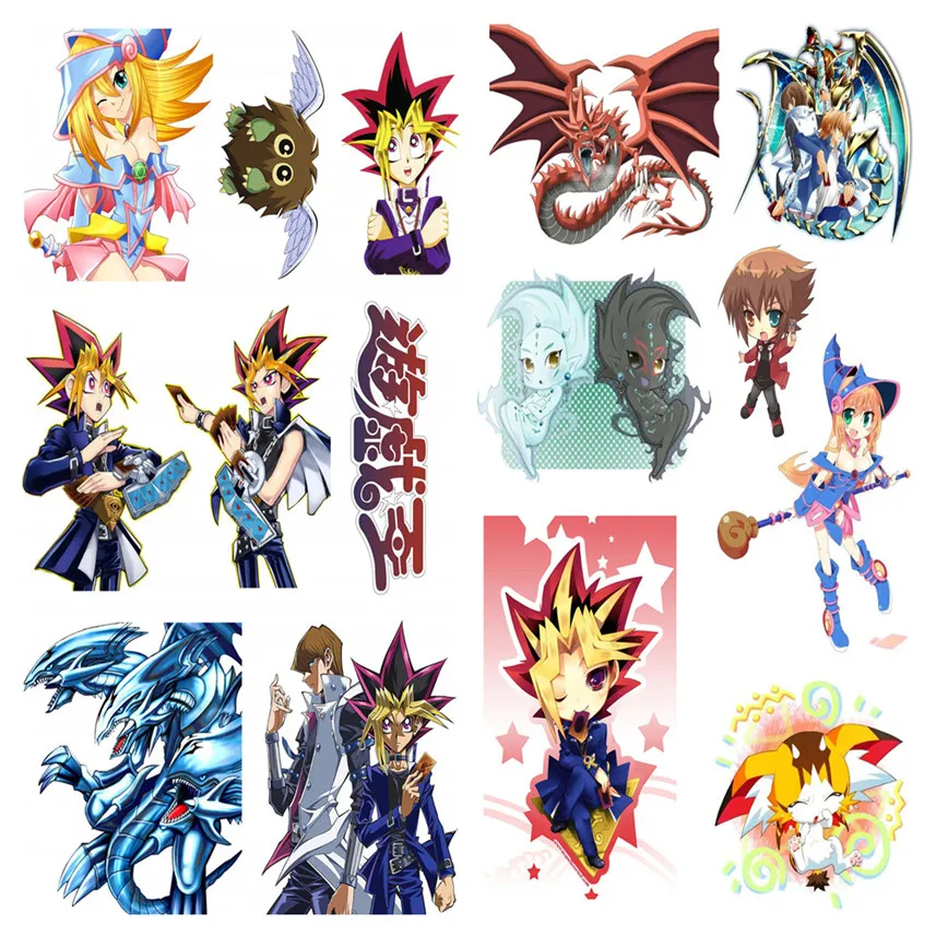 New Yu Gi Oh Anime Stickers Suitcase Bike Fridge Locker Laptop skateboard Car Sticker Home Decor Decal Kids Toy Gift 2 Pcs/Set|stickers home decor|stickers homeanime sticker - AliExpress