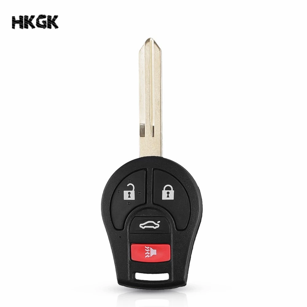 2+ 1 3 кнопки автомобиля дистанционного ключа чехол черный ключ оболочки для Nissan Versa Sentra Altima Tiida Максима замена корпуса футляр для лезвий крышка