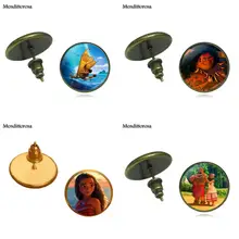 Mendittorosa Moana/Модные женские бронзовые/серебряные/Золотые серёжки-гвоздики серьги для девочек