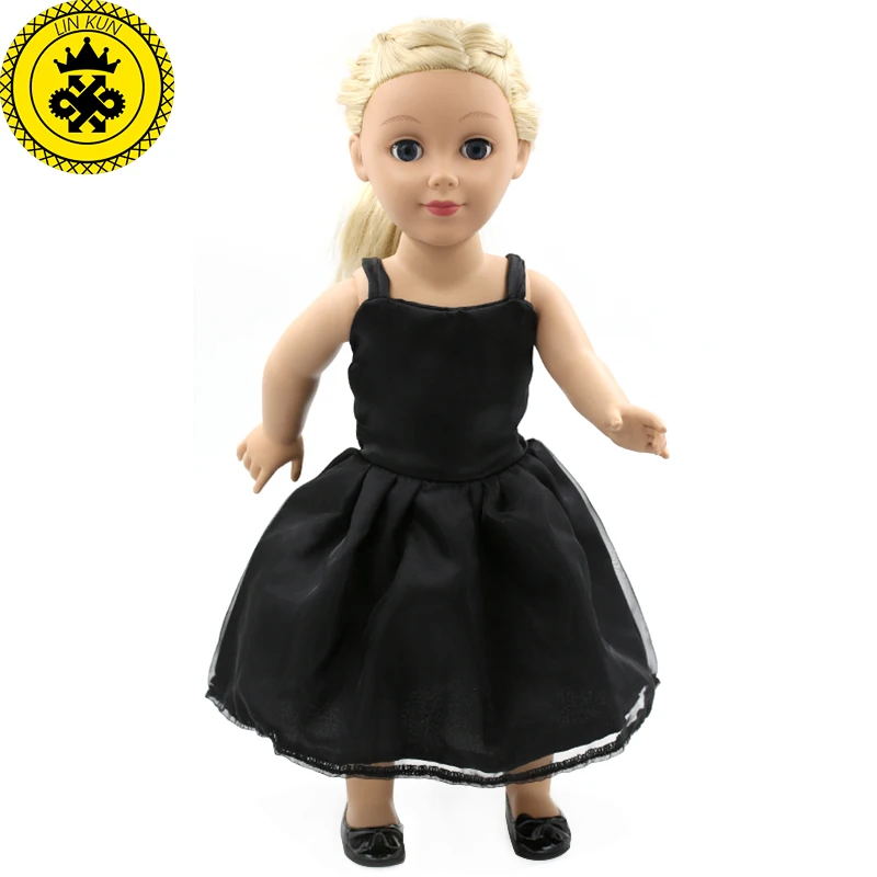 Brithday Gift Handmade American Girl Doll Clothes Baby Clothing Girl Black Dress Fit 18 Inch American Girl Dolls MG-005 american-doll-clothes : image Brithday Gift Handmade American Girl Doll Clothes Baby Clothing Girl Black Dress Fit 18 Inch American Girl Dolls MG-005 american-doll-clothes