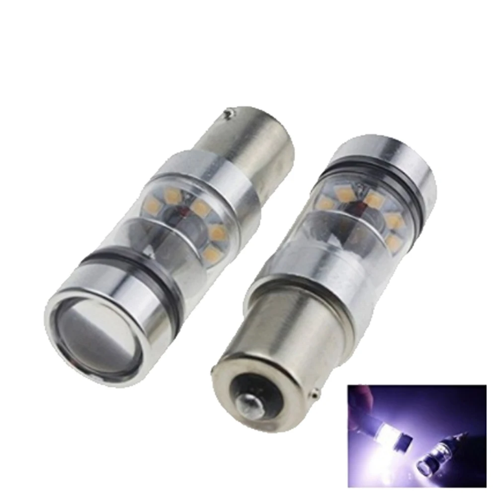 

2x Car LED 1156 1157 BA15S 100W 850LM Reverse Lights Rear Tail Brake Bulbs P21W Parking Lights For BMW E46 E39 E90 E36 E60 E34
