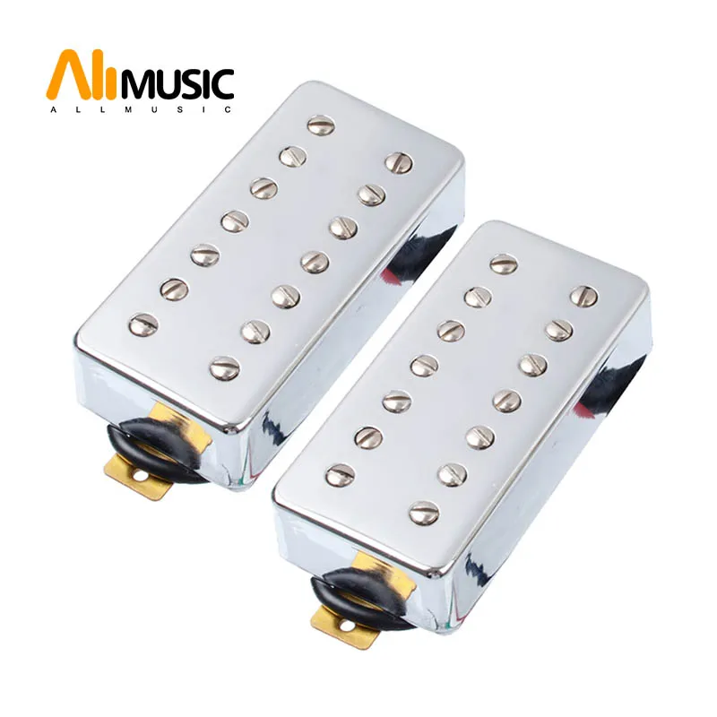 

ALLMusic 7 String Guitar Humbucker Pickup Dual in Line slotted Screw for Electric Guitar Chrome