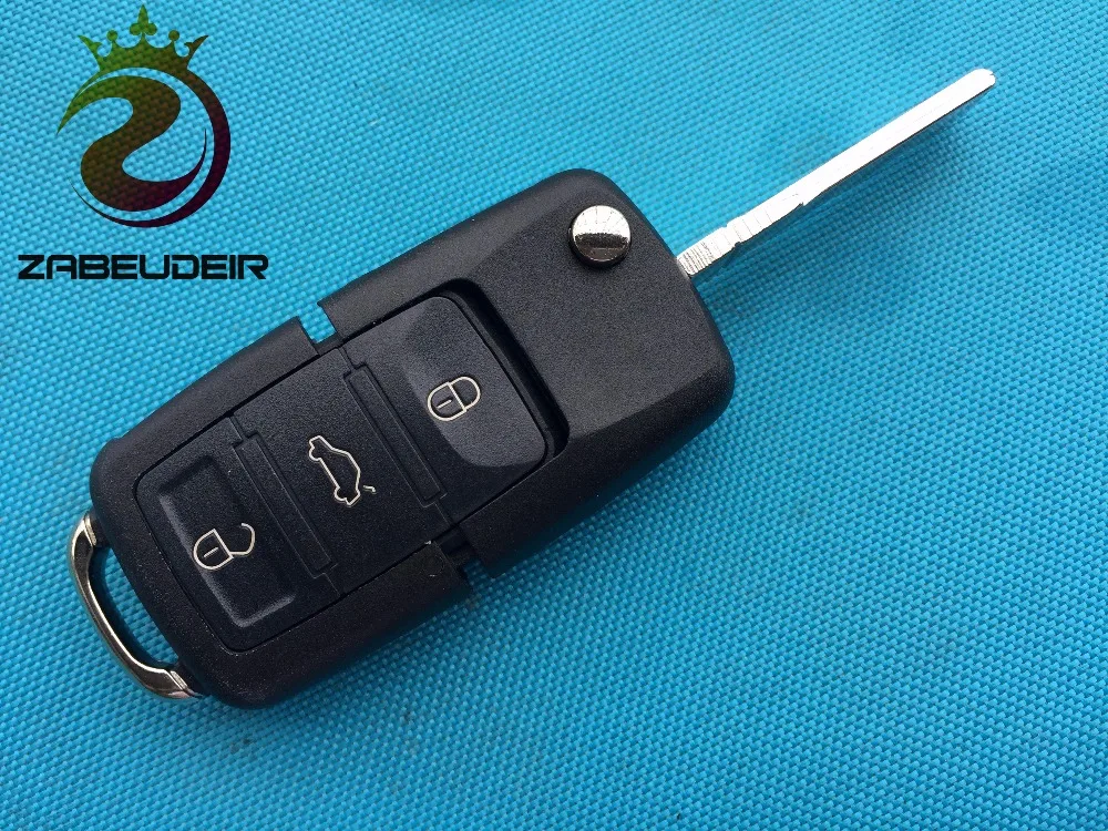 10 шт. Замена для Skoda Passat Polo Golf Touran Bora Ibiza Leon Octavia Fabia 2/3 кнопки дистанционный Брелок