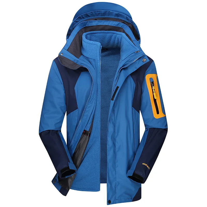 Походная тонкая мужская куртка водонепроницаемая ветрозащитная уличная куртка зимняя теплая дышащая походная куртка для трекинга, альпинизма мужская куртка