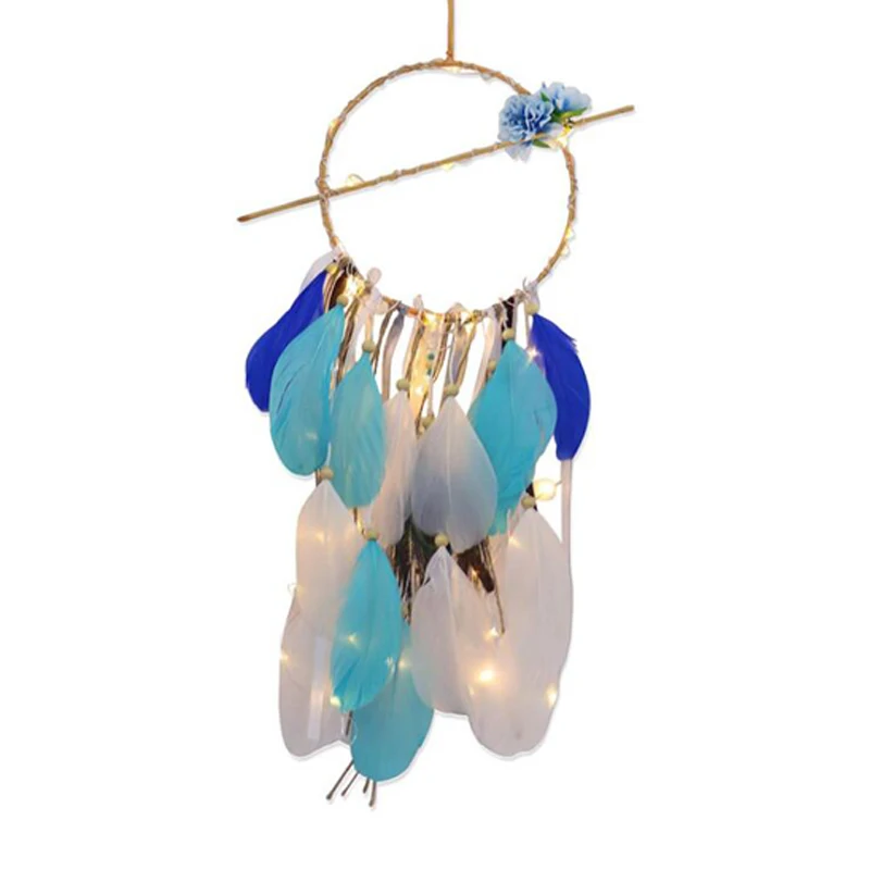 DREAM CATCHER WITH FEATHERS 1 @ RANDOM WALL DECORATION HOME DECOR 15" LONG GIFT 