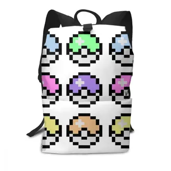 

Pokemon Ball Backpack Pokemon Pastel Backpacks Trendy High quality Bag Multifunctional Student Travel Man - Woman Pattern Bags