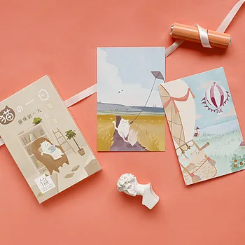 

30 Pcs/Set Creative Cat Daily Life Postcard /Greeting Card/Message Card/Christmas and New Year gifts