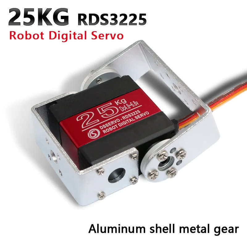 1 робот сервопривод 25 кг RDS3225 металлическая шестерня цифровой arduino с длинным и