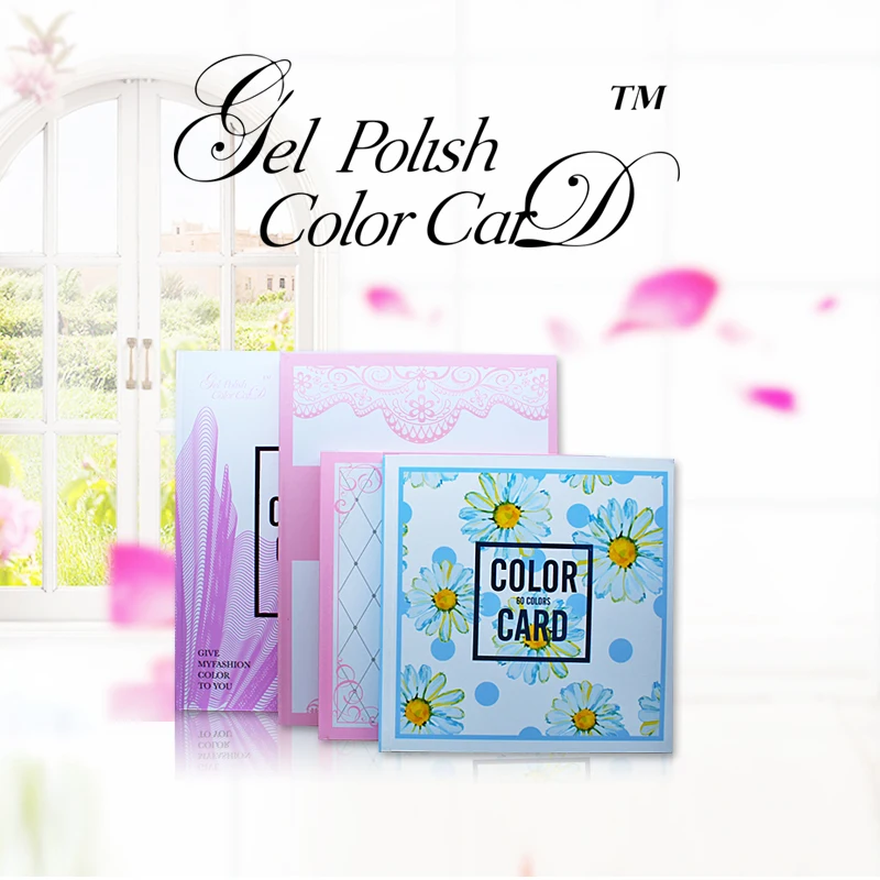 

60/120 Colors Nail Art Display Color Book Chart Salon Acrylic Gel Tips Display Color Card Chart Painting
