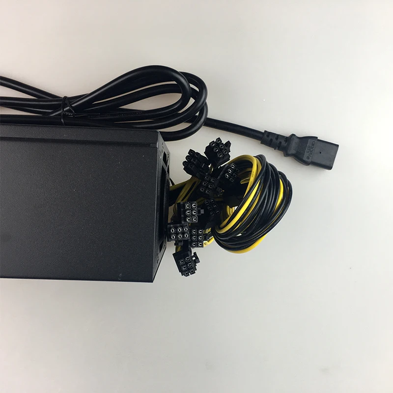 Бесплатная доставка блок питания 1600 Вт для antminer s9 S7 A6 A7 S9 L3 + BTC ПК кабель майнинга