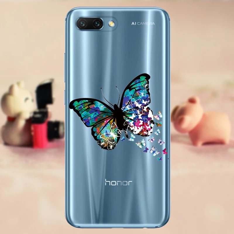 CROWNPRO чехол для Honor 10 Funda, мягкий ТПУ чехол для Honor 10, силиконовый чехол для huawei Honor 10, чехол s Honor 10 Lite 10i Capa - Цвет: WCD