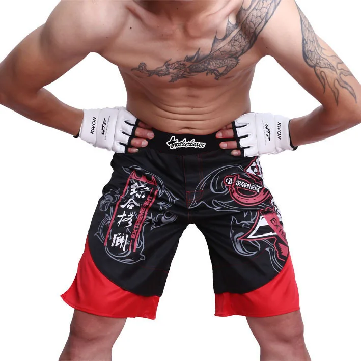 

New Pattern MMA Boxing Shorts Pirate Human Head Free Combat UFC Comprehensive Combat Freedom Fight With Boxing Shorts Package