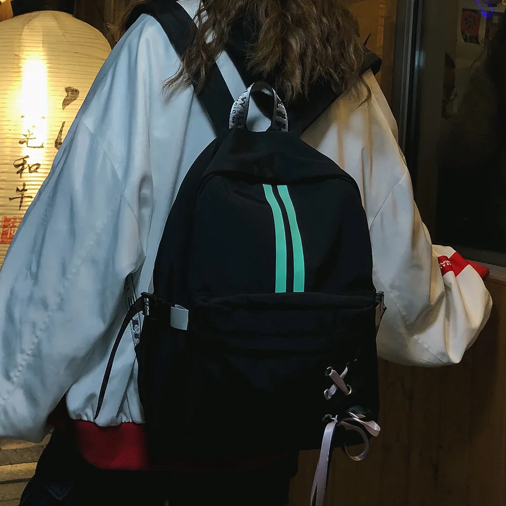 

Luminous Reflective Women Backpack Waterpfoof Nylon School Bags for Teenage Girl Bookbag female Travel Laptop Backpacks mochila