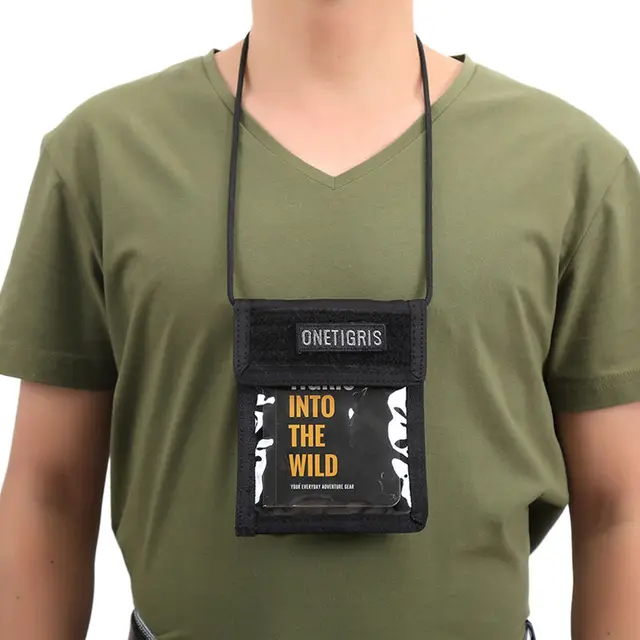 IronSeals Travel Neck Wallet – Tactical Nylon Passport Holder With Card Slots, Phone Pocket & Adjustable Lanyard-348996