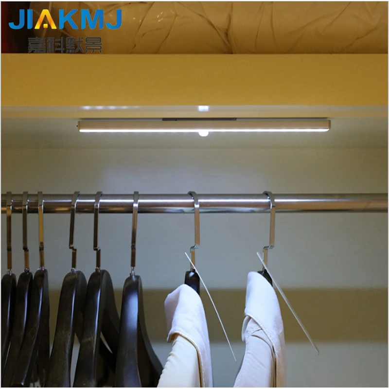 buy USB charging human body induction lamp hotel bedroom 20LED cabinet wardrobe induction night light