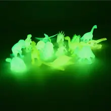 8 шт./упак. из фильма «Парк Юрского периода»; Серебристое свечение в темное время суток динозавр блоки для детей, движущаяся фигурка, Коллекционная модель, игрушка