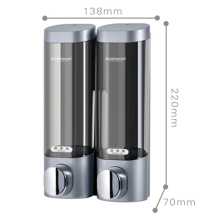 Günstige Flüssigkeit Seife Dispenser Wand Montiert 300ml Kunststoff Dusche Gel Shampoo Spender Hand Sanitizer Home Küche Bad Zubehör