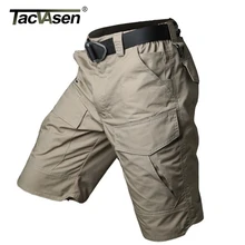 TACVASEN, летние мужские шорты, водонепроницаемые армейские тактические карго шорты, мужские камуфляжные военные шорты, Мужская одежда для охоты, TD-QZJL-005