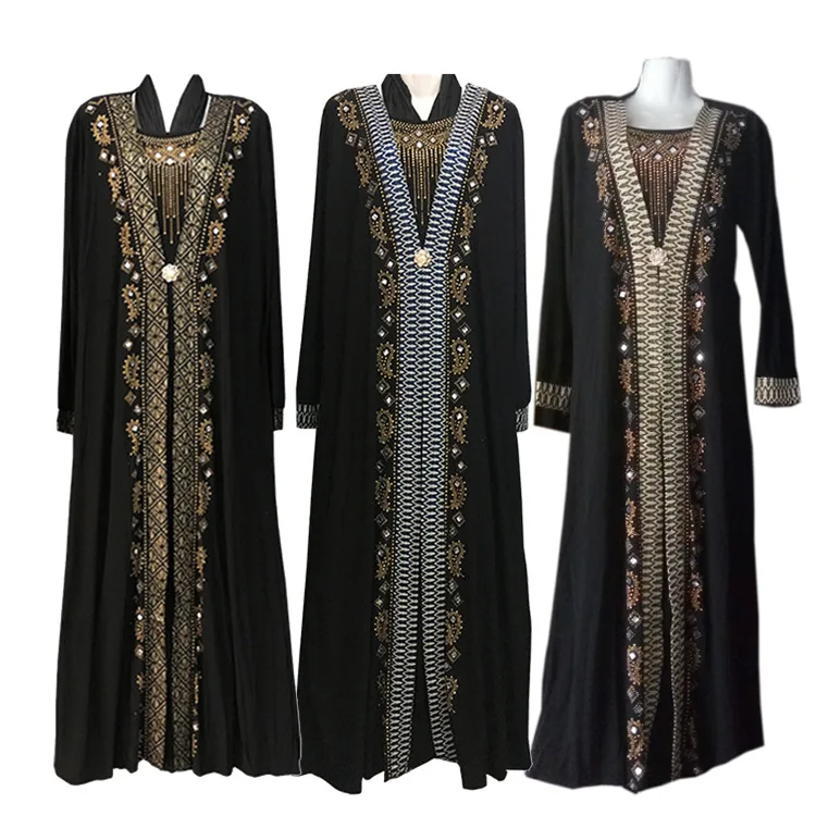 Национальный костюм мусульманский Хуэй Дубай раздел 2017 платье с алмазными украшениями