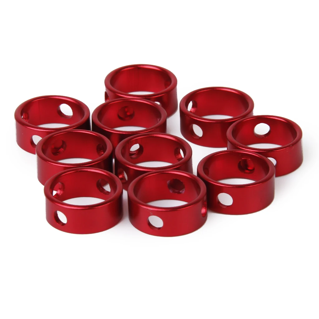 MagIDeal 10 Red Aluminum Alloy Tent Awning Cord Rope Fastener Guy Line Runners Tensioners Outdoor Tools