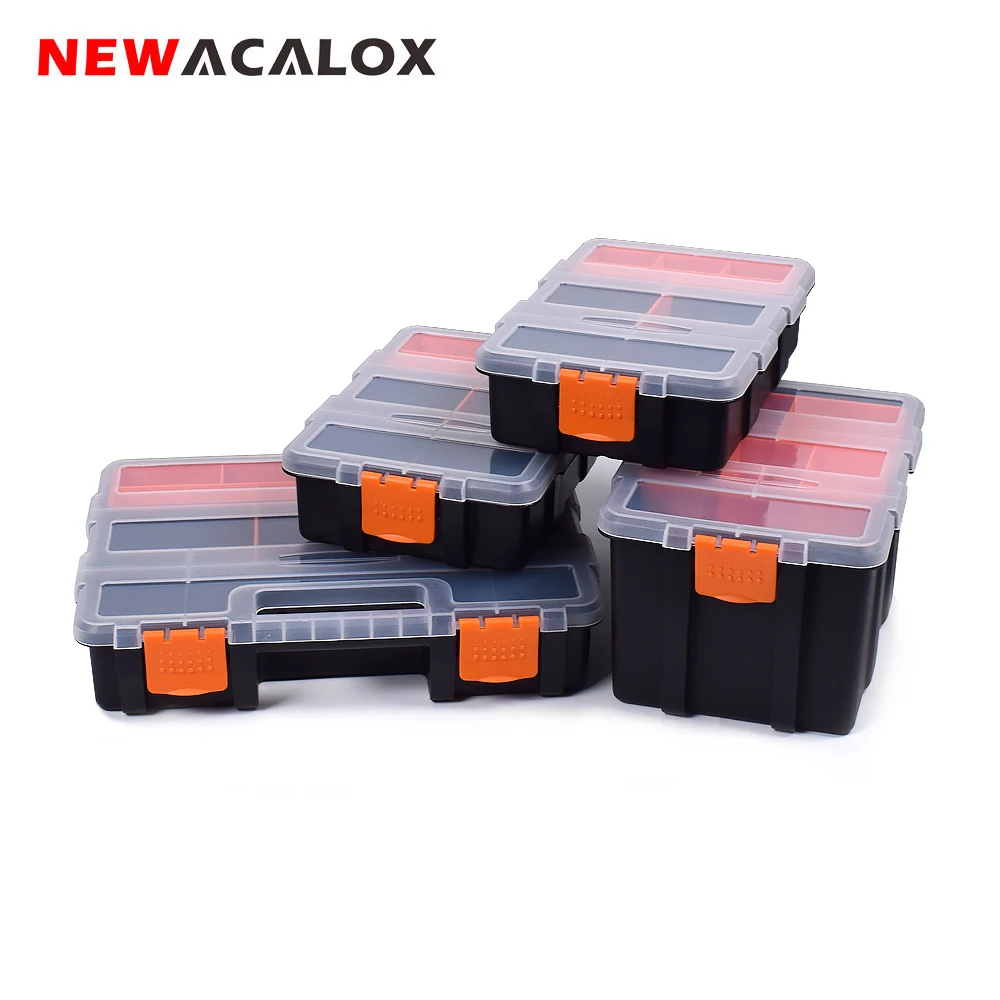 

NEWACALOX 2-22pcs Drawer Toolbox Wall Mount Hardware Drawer DIY Plastic Parts Storage Hardware Case Screw Cabinet Storage Box
