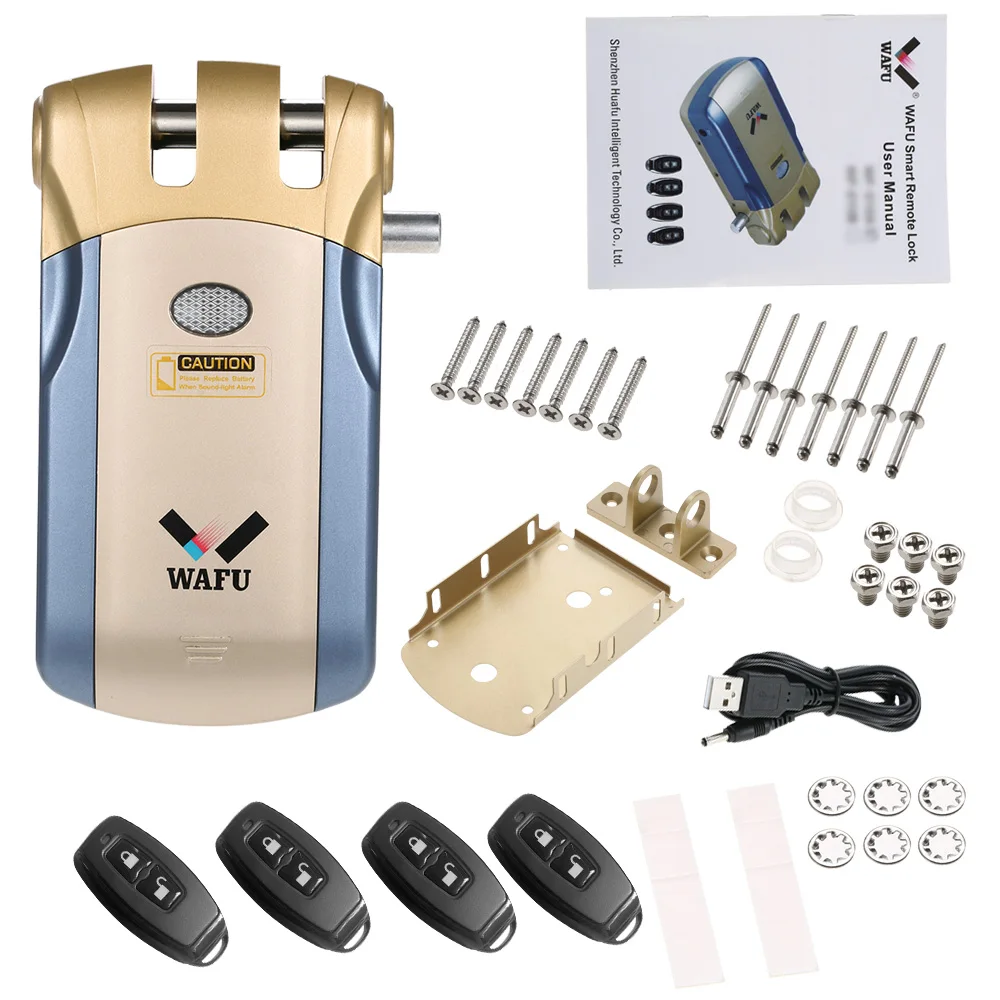 Wafu WF 018 смарт замок безопасности Невидимый БЕСКЛЮЧЕВОЙ дверной металлический