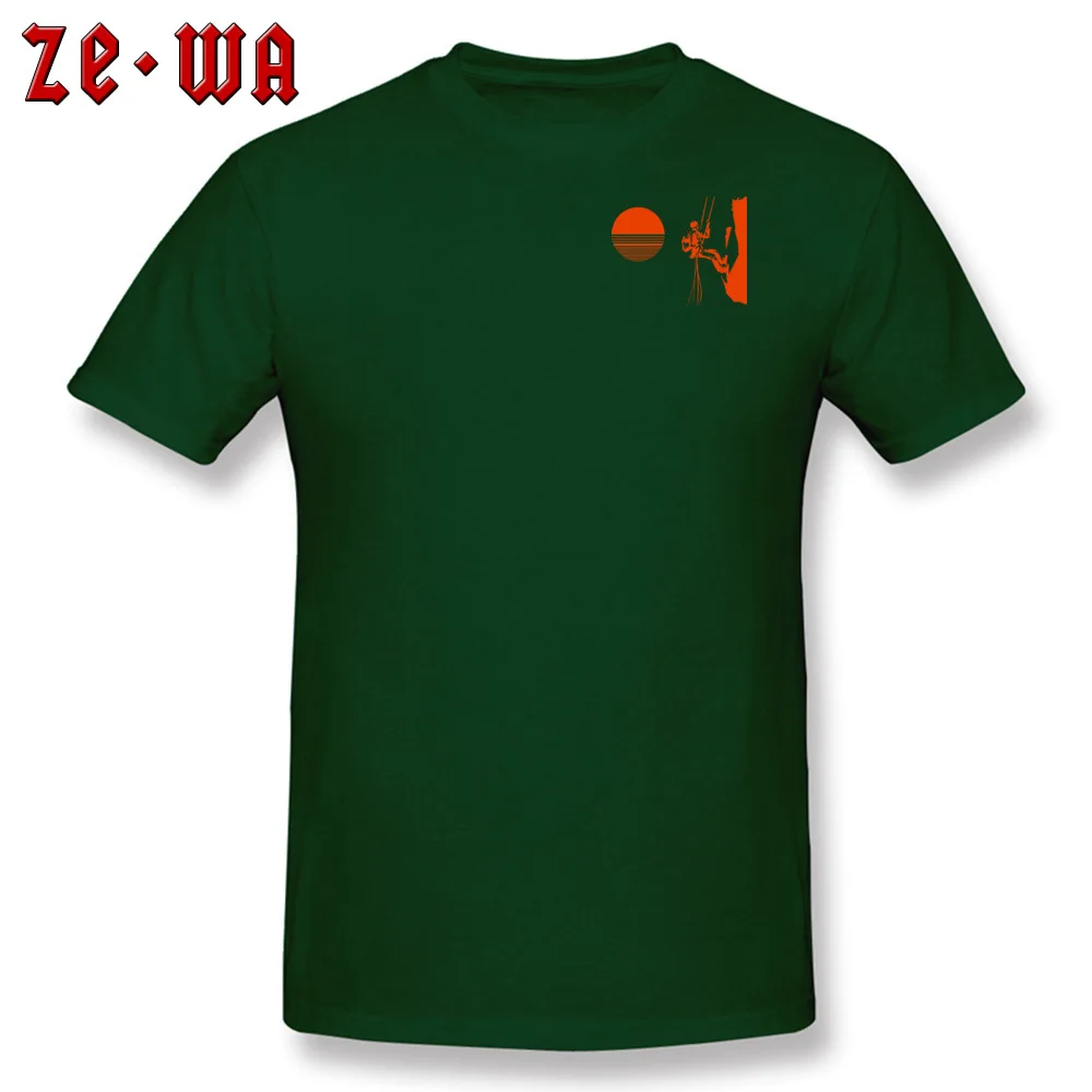 climbing silhouette 829yy O Neck T-Shirt VALENTINE DAY Casual Tops Tees Short Sleeve Fashionable 100% Cotton Tops Shirt Youth climbing silhouette 829yy Chest dark