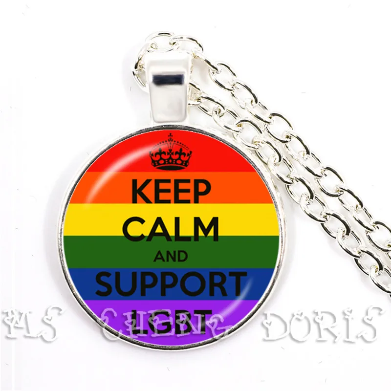 2019 New Arrival Lesbian Gay Pride Earrings Colorful Rainbow Round Glass Dome Stud Earrings For Women Lgbt Jewelry Accessories,22,Bronze Color
